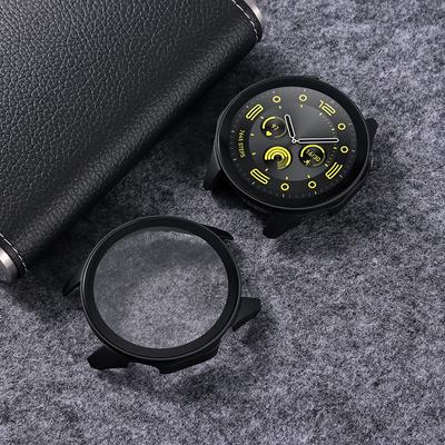 Tempered Glass+PC Case For Huawei Watch GT4 46MM Accessories All-around Screen Protector Hard Bumper Cover for Huawei Gt 4 46 Mm