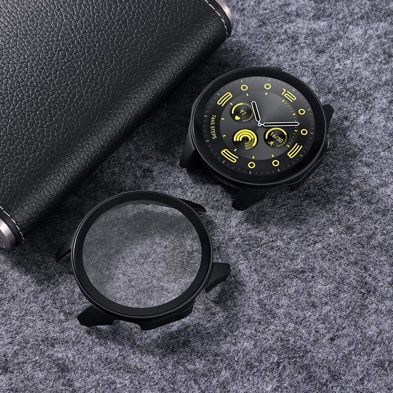 Tempered Glass+PC Case For Huawei Watch GT4 46MM accessories All-around Screen Protector Hard Bumper Cover for huawei gt 4 46 mm