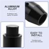 Versatile Car Auto Shift Knob With Push Button, Transmission Gear Stick Shifter Head For Most Automatic Vehicle (Black)