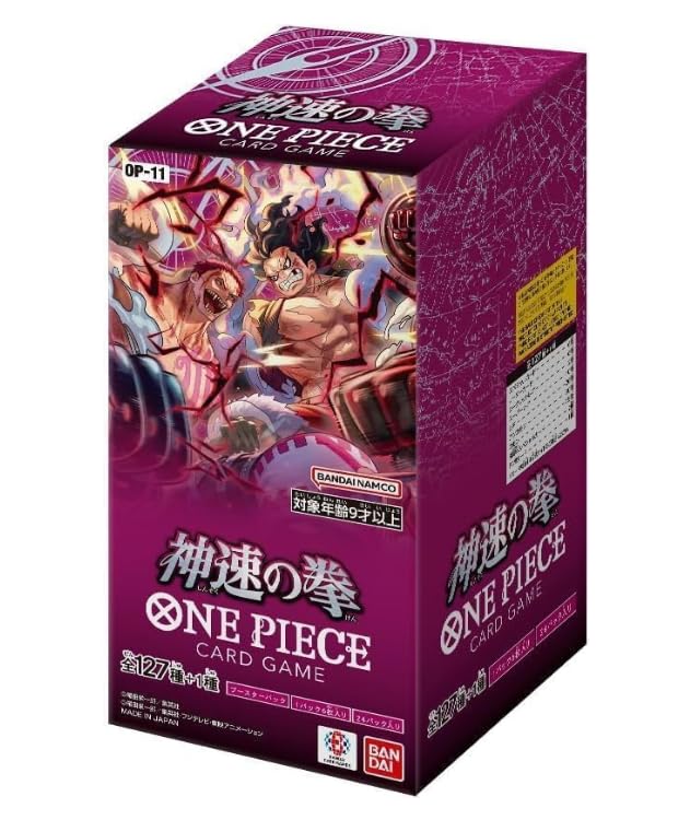 

Коробка карточной игры One Piece Fist of Speed при покупке 12 [OP-11] [Нераспечатанная коробка] [Нераспечатанная коробка]