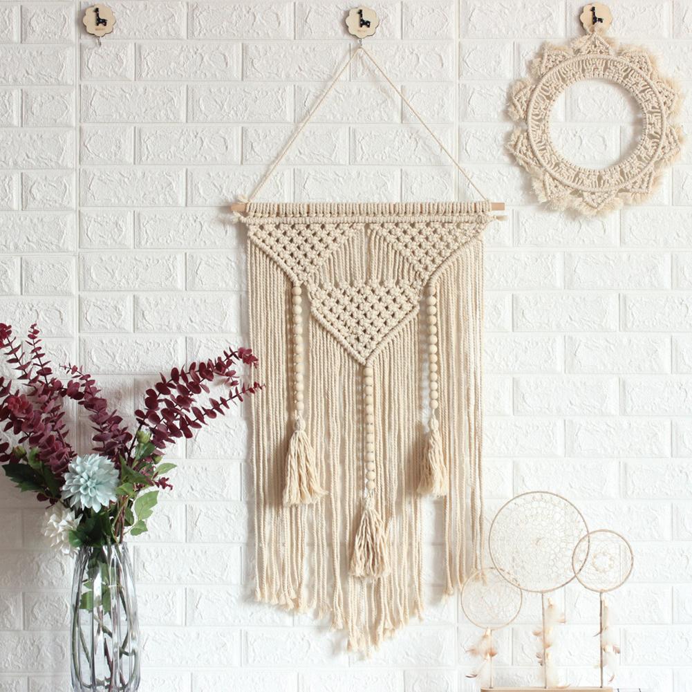 Handmade Wall Tapestry Wall Hanging Aesthetic Tapestry For Living Room Bedroom Balcony Boho Decoration