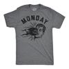 Mens Funny T Shirts Monday Face Punch Sarcastic Boxing Graphic Novelty Tee for
