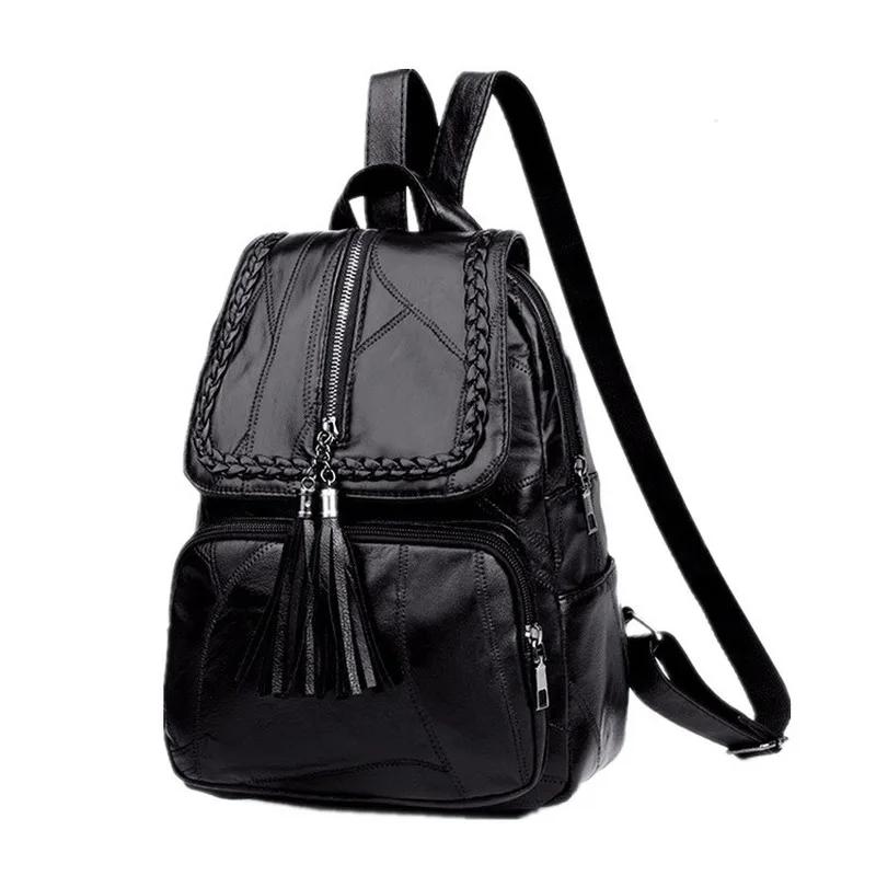 Women Backpack Designer High Quality Leather Women Bag Fashion School Bags Multifunction Large Capacity Travel Backpacks Mochila 2680₽
