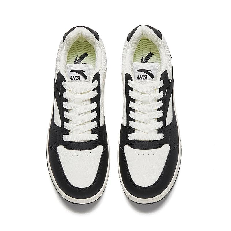 Anta Year 2 Trendy Versatile Comfortable Durable Casual Sports Low-Top Skate Shoes Men Sneaker White Black 912548068-5