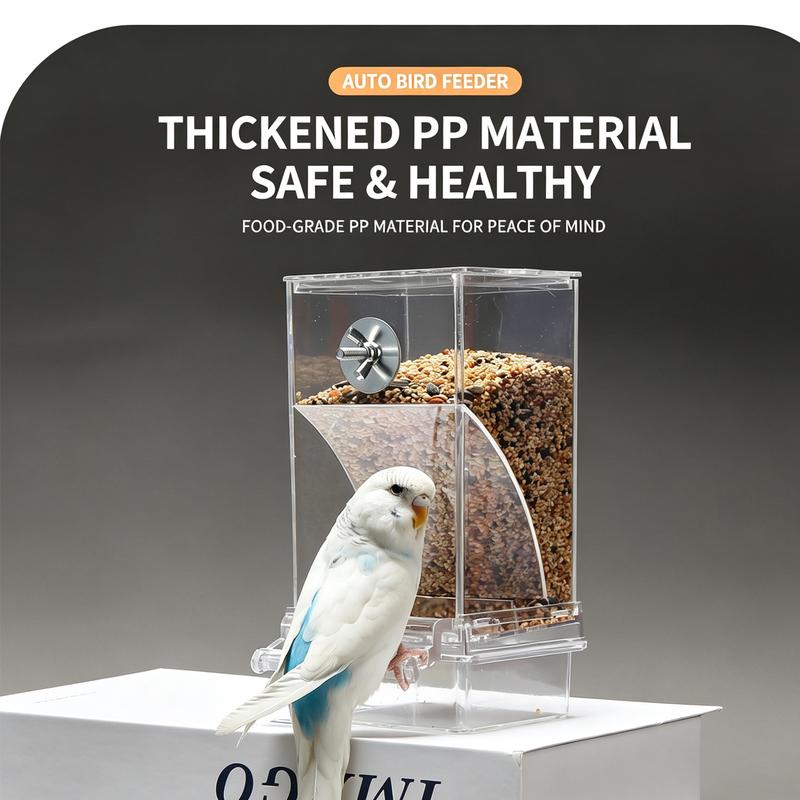 Transparent Anti-spill Bird Feeder Water Supplies Accessories Humming Parakeet Feeders Outdoor Karmnik Parrots Automatic Birds
