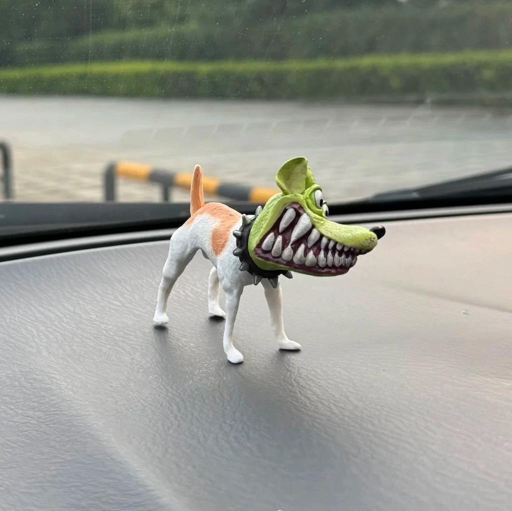 The Mask Dog Action Figure Movie Peripheral Spooky Funny Collectible Model Desk Decor Car Ornament Anime Fans Creative Gift Toy