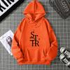 Women Hoodie Pattern Print Letter Trend Autumn and Winter Clothing Package Loose Style High Weight Hoodie