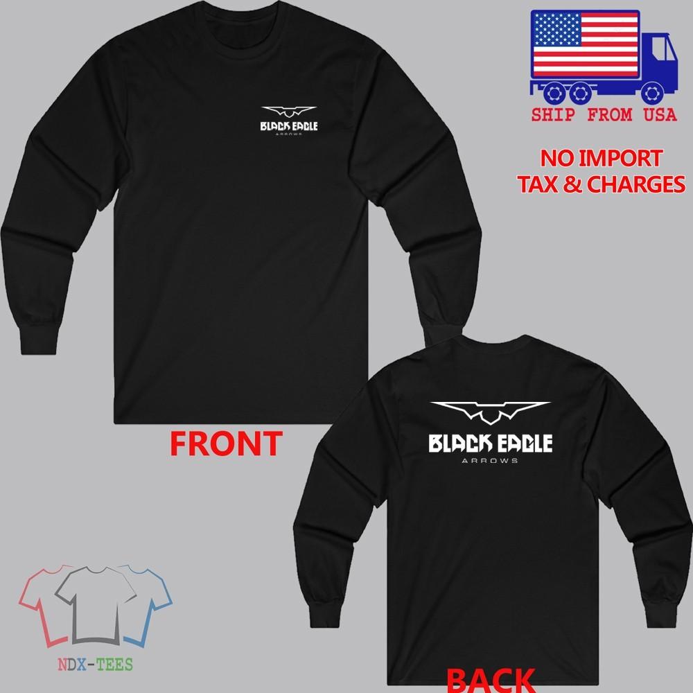 Black Eagle Arrows Men#039;s Black Size S to 3XL Unisex T-Shirt L