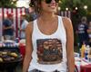 Santa Uncle Sam BBQ July 4 Unisex Tank Top Patriotic Freedom Family Tee