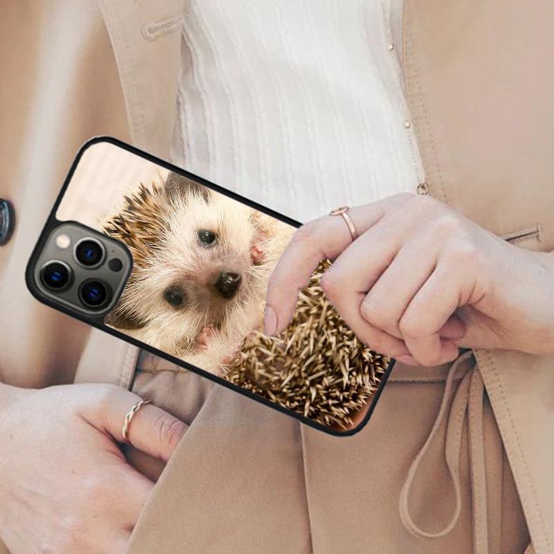 Cute Hedgehog Flower Cartoon Magnetic Phone Case For APPLE iPhone 17 Air 16 14 13 12 Pro Max 15 Plus Charge MagSafe Cover
