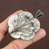 Mother Of Pearl Handmade Copper Wire Wrap Jewelry Pendant 2.64" k6R06
