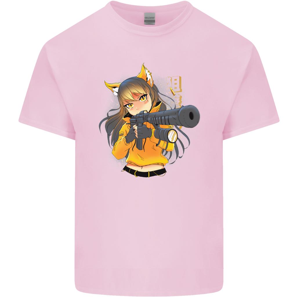 Anime Gun Girl Unisexs Light Cotton TShirt