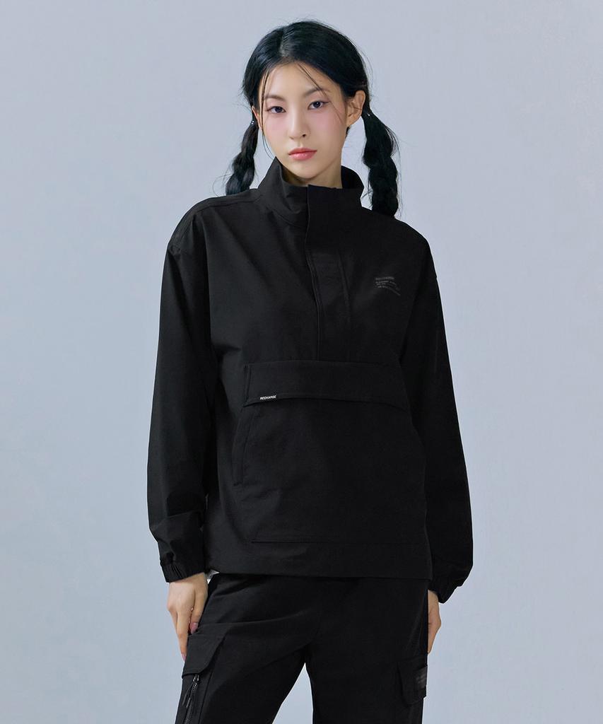Chasecult Unisex Stretch High-Neck Anorak T-Shirt-Ceru5117B03