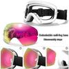 Anti-Fog UV400 Snowboard Goggles for Men Women Outdoor Sports Ski Mask Cycling Glasses with Replacement Lens Christmas Gift