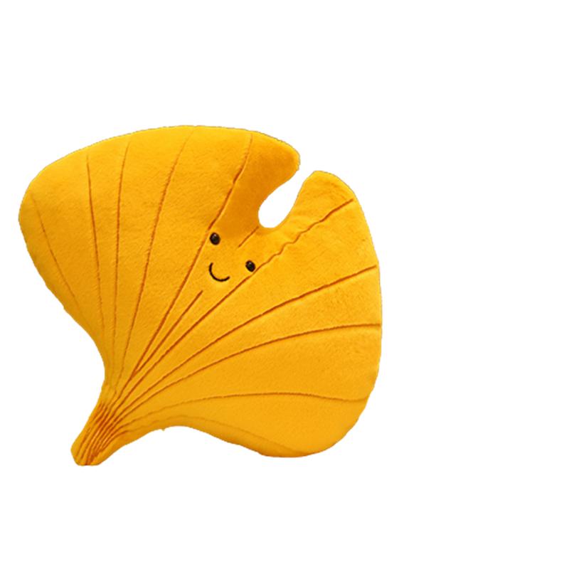

Leaf Leaf Maple Ginkgo Leaf Plush Toy Home Decoration Pillow Doll Sleeping жёлтый