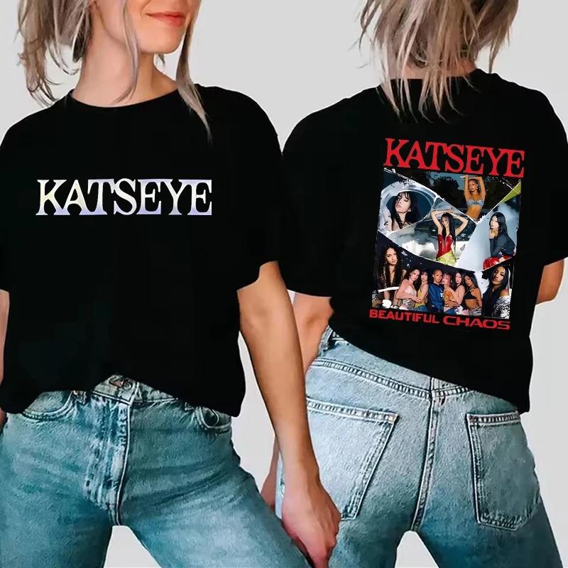 2026 Divertenti Uomini Donne Casual Grafiche Magliette Top Unisex Girocollo Manica Corta T-shirt Gotica Y2k Maglietta Vestiti Nuova Stampa Occhio di Gatto T-shirt