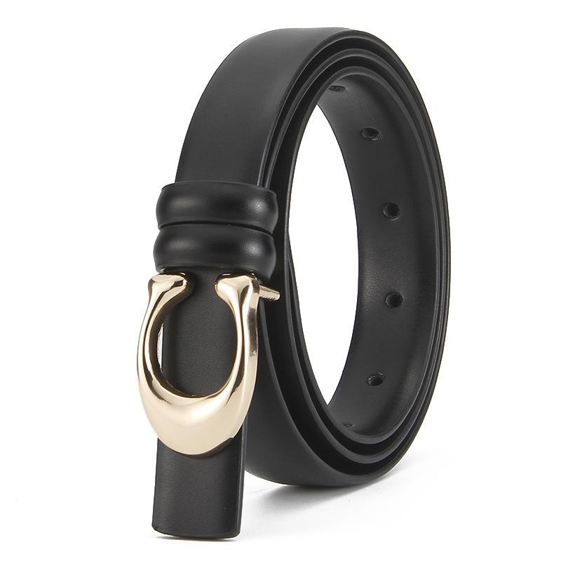 Women's Genuine Leather Belt Cowhide Belt Women's Versatile Decoration Business Casual Simple Fashion Belt