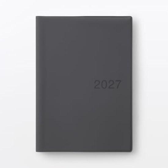Muji Montag Start Monats-Wochen-Planer Start Dezember 2026 A5 Dunkelgrau
