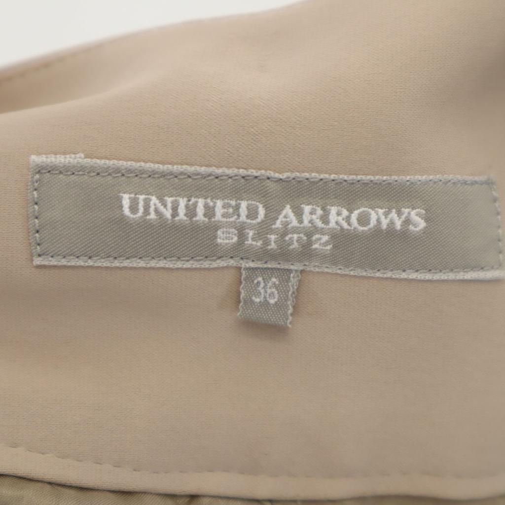 UNITED ARROWS Slits Made in Japan Sequin Sideline Pants 36 beige Lined Women Used