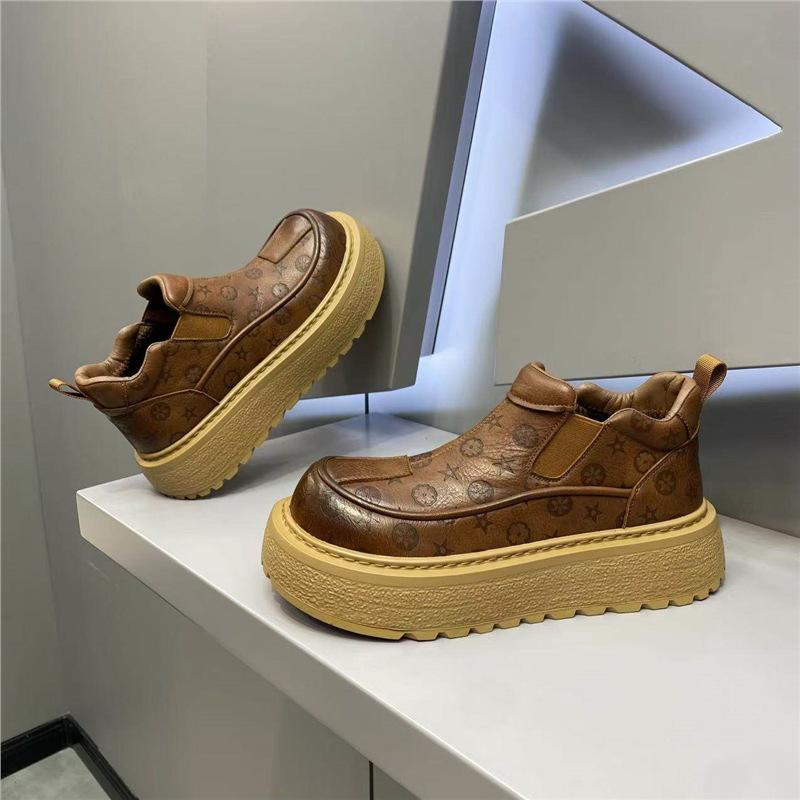 Single Cotton Printed Platform Casual Shoes Jk