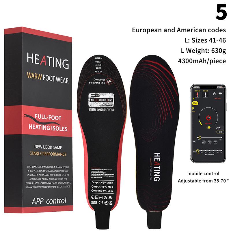 Inteligentne podgrzewane wkładki do butów z szybkim ładowaniem USB, wodoodporne podgrzewacze 3-stopniowe do narciarstwa, wędrówek i sportów zimowych