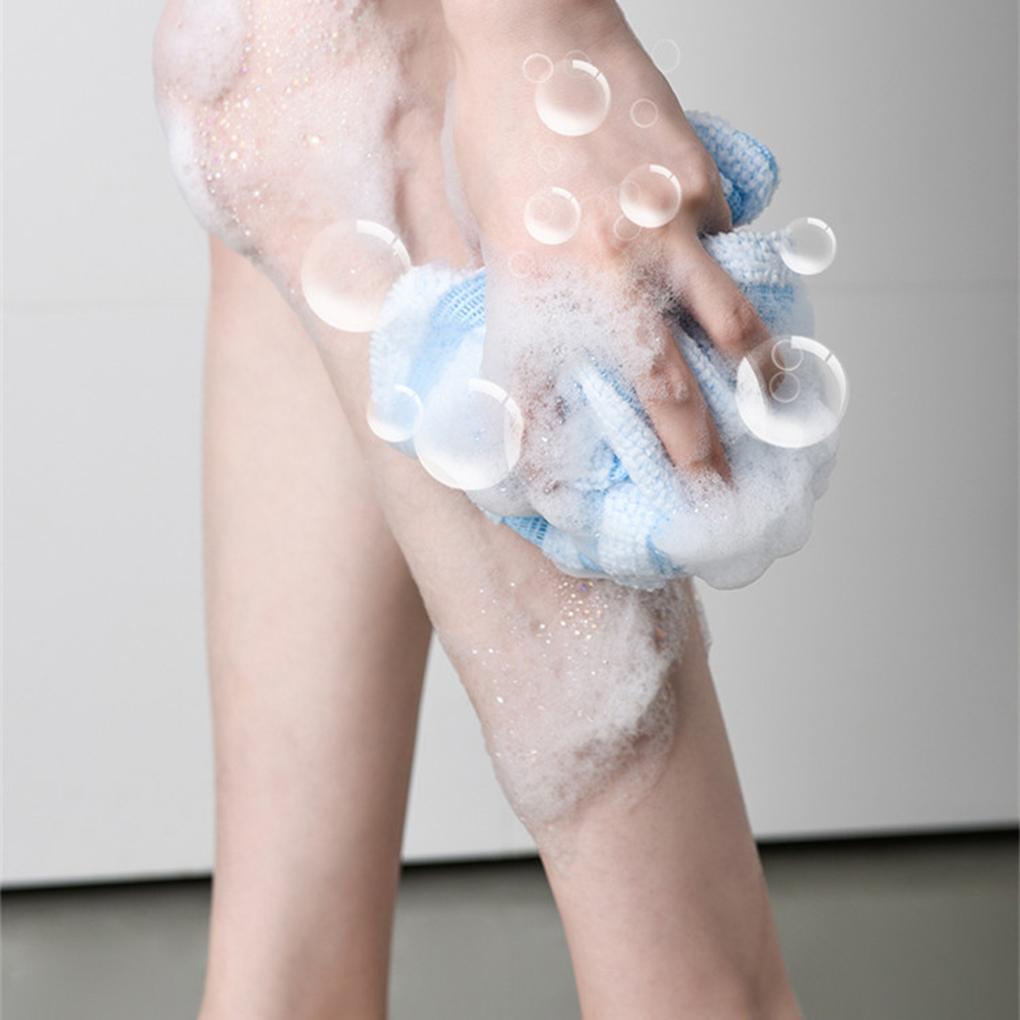 2Pcs Exfoliating Antibacterials Shower Towel Japanese and Korean Long Bath Towel Striped Body Cleansing Bath Towel Men Women