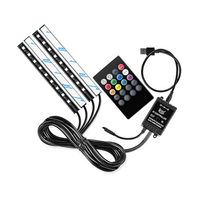 Car Atmosphere Lamp Interior Dash Floor Foot Ambient Starry Light Projector LED