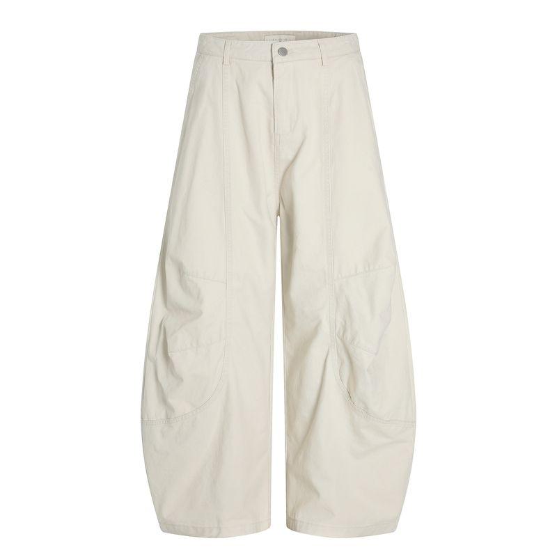 Kisko American Retro Deconstructed Design Drapey Cleanfit Cargo Pants Unisex Loose Straight Scimitar Trousers