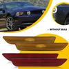 4X Front Amber Rear & Side Red Marker Cover For Lights 2010-2014 Ford Mustang