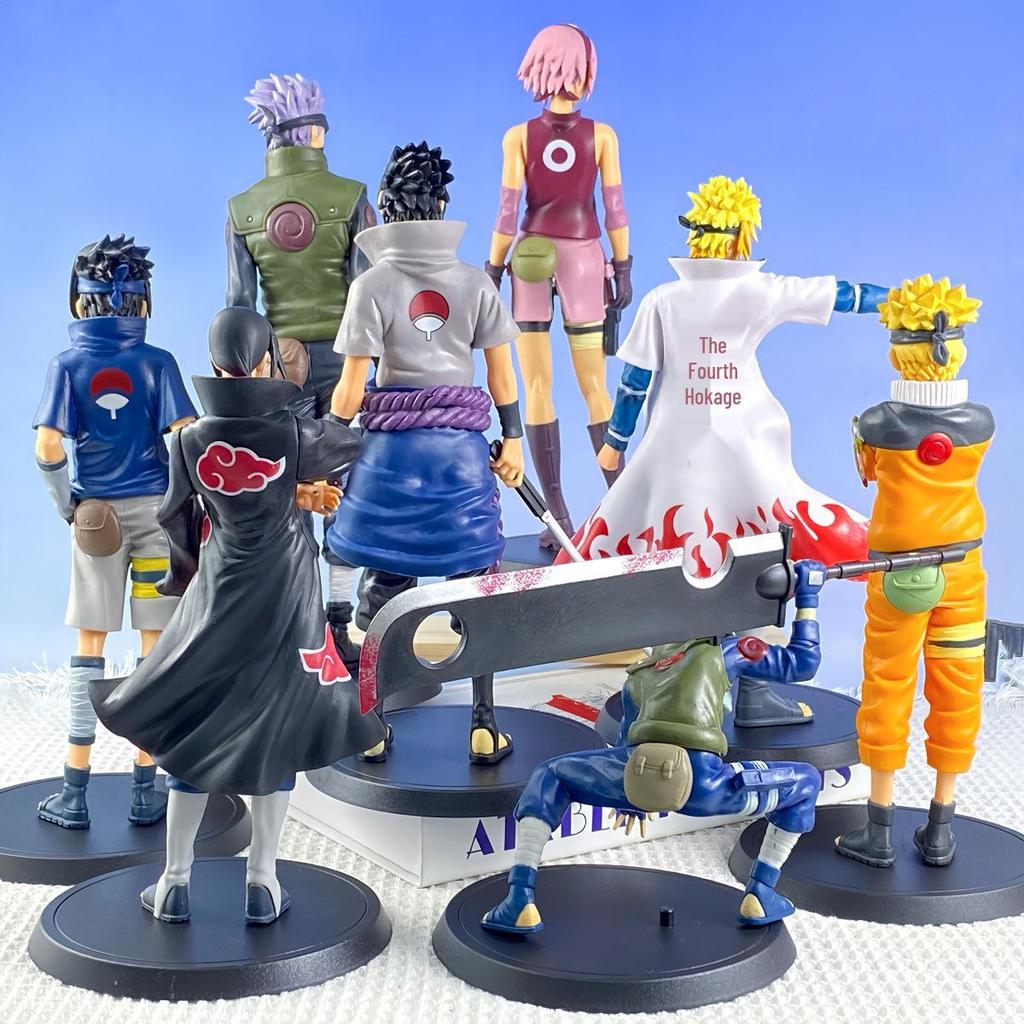 Naruto Anime Figure: Great Sword Model Featuring Kakashi, Itachi, Sasuke, Minato, and Sakura