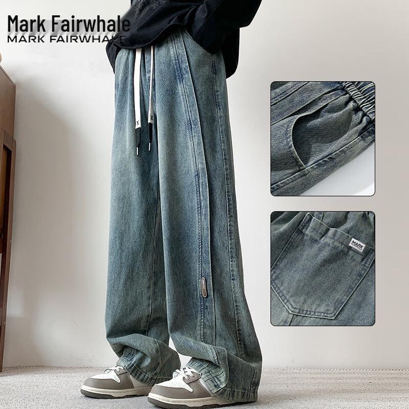 Mark Fairwhale Men's Spring/Summer Casual Straight-Leg Jeans