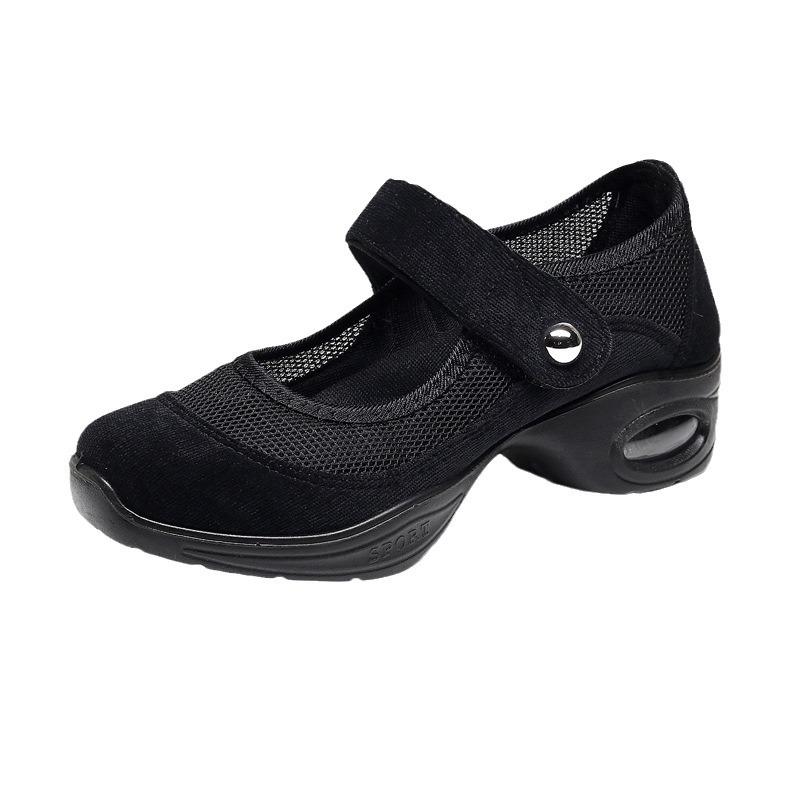 Old Beijing cloth shoes mesh non-slip soft sole air cushion casual dance shoes sports women's shoes running shoes square dance shoes