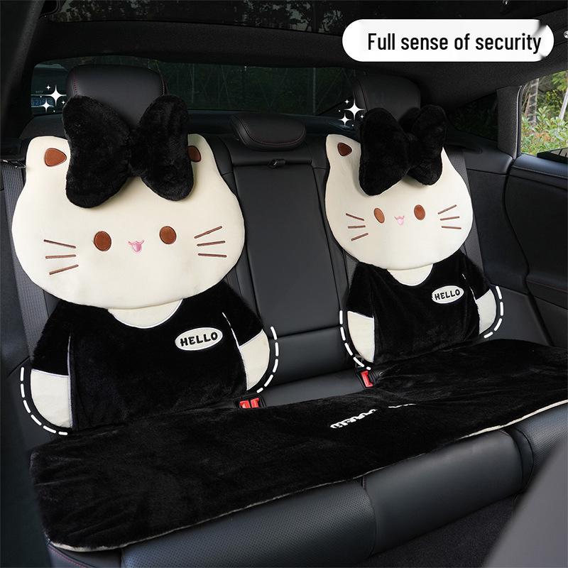 2025 Winter Plush Cat Car Seat Cushion Cover