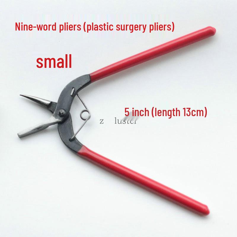 Jewelry Tools: Split Ring, Spreading, and Shaping Pliers with Plastic Handles for DIY Accessories.