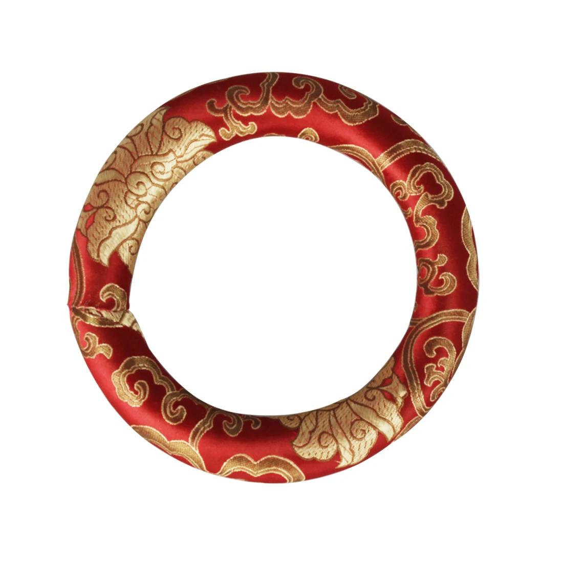 

IRIN Cotton Bowl Pillow Handmade Decorative Bowl Mat Foldable Protective Instrument Parts Red Blue Silk Mat Tibetan Bowl красный