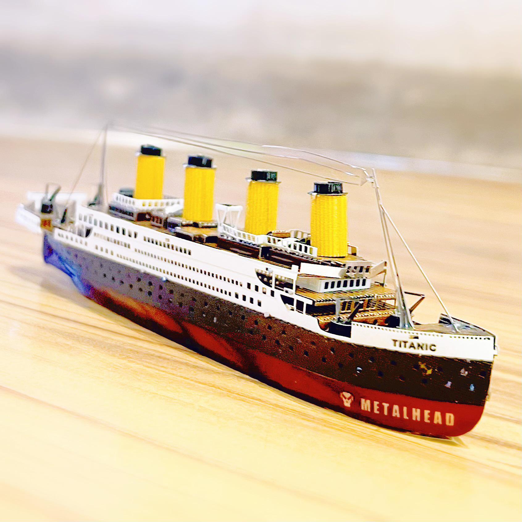 

Mad Model DIY Titanic Metal Puzzle: Assemble Miniature Wrought Iron Ornament