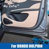 For BYD Dolphin 2023 2024 2025 Car Door Leather Sticker Anti-kick Cover Mat For Car Door Interior Protective Mat Accesories
