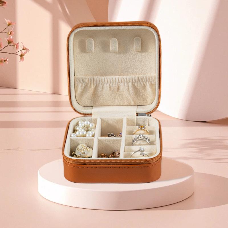 Portable Jewelry Box European Princess Travel Korean Hand Jewelry Jewelry Bag Earrings Ring Small Storage Box