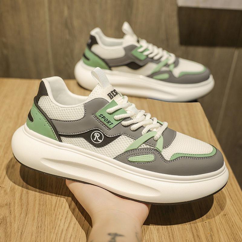 Fashion Outdoor Men Trend Casual Sports Shoes 2025 Autumn New Student Mesh Breathable Air-cushion Running Sneakers Male Walking Footwear