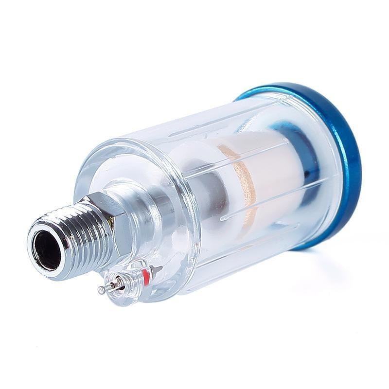 1pc 1/4"Spray Gun Air Line Filter Water Trap Clear Painting Moisture Tool Useful 1pc 1/4"Spray Gun Air Line Filter Water Trap Clear Painting Moisture Tool Useful