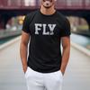 Fly Fishing Rod Fishing Angler for Fly Fishing Lover TShirt for Men 100 Cotton Printed Plus Size Large Size  Printed Tshirt