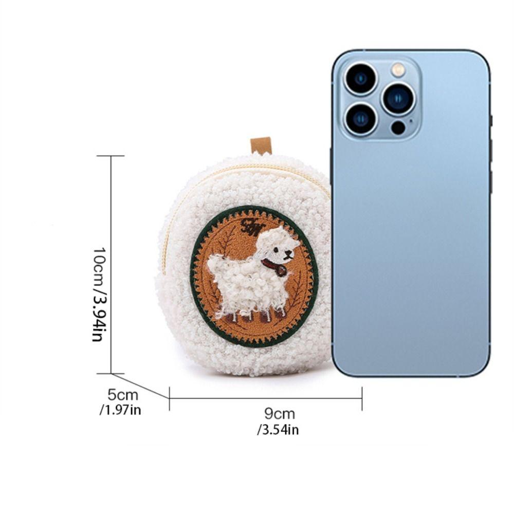 Pendant Small Makeup Bag Bear Earphone Bag Fashion Plush Coin Purse Keychain  Daily