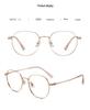 New Women's Slimming Pure Titanium Polygon Eyeglass Frame (53mm) - Fashionable and Versatile 