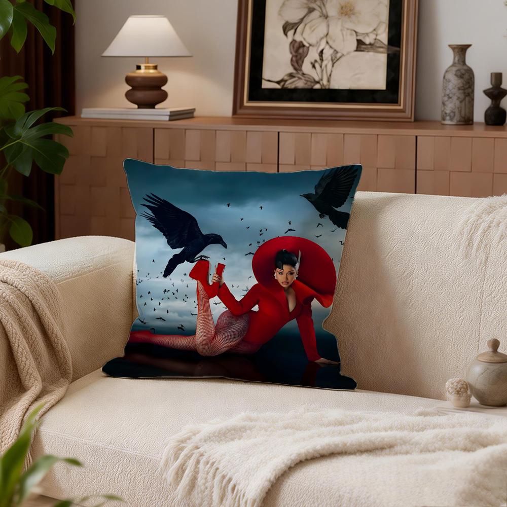·Bcardi B Cushion Cover Cushion Cover Set 4Pcs 50X50 45X45 40X40 Pillowcase Decorative Sofa Home Decor