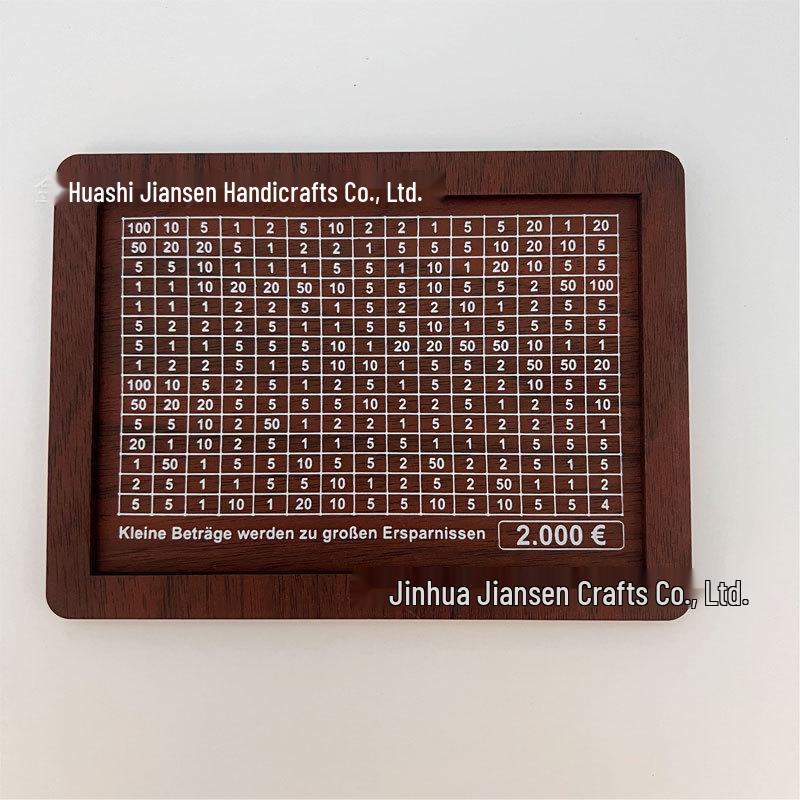 Children's Wooden Savings Box with Counter