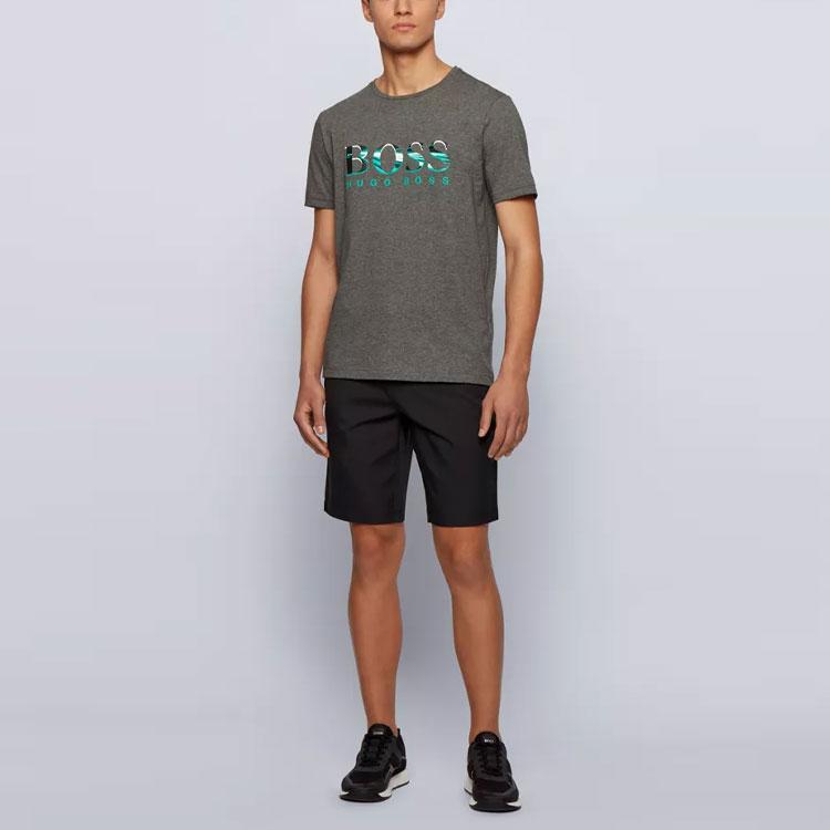 HUGO BOSS T-Shirts Men's Gray Crew Neck Moderate Other 50443666-031