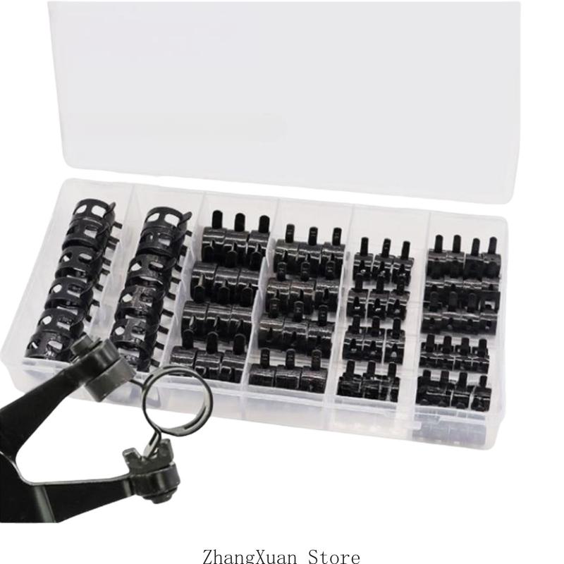 

72Pieces Multipurpose Spring Steel Clamps With Rubber Lining Convenient for Boats Wiring and Assembly Applications China Mainland