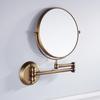 Retro 8" Foldable Double-sided Wall-Mount Makeup Mirror with 3x Magnification