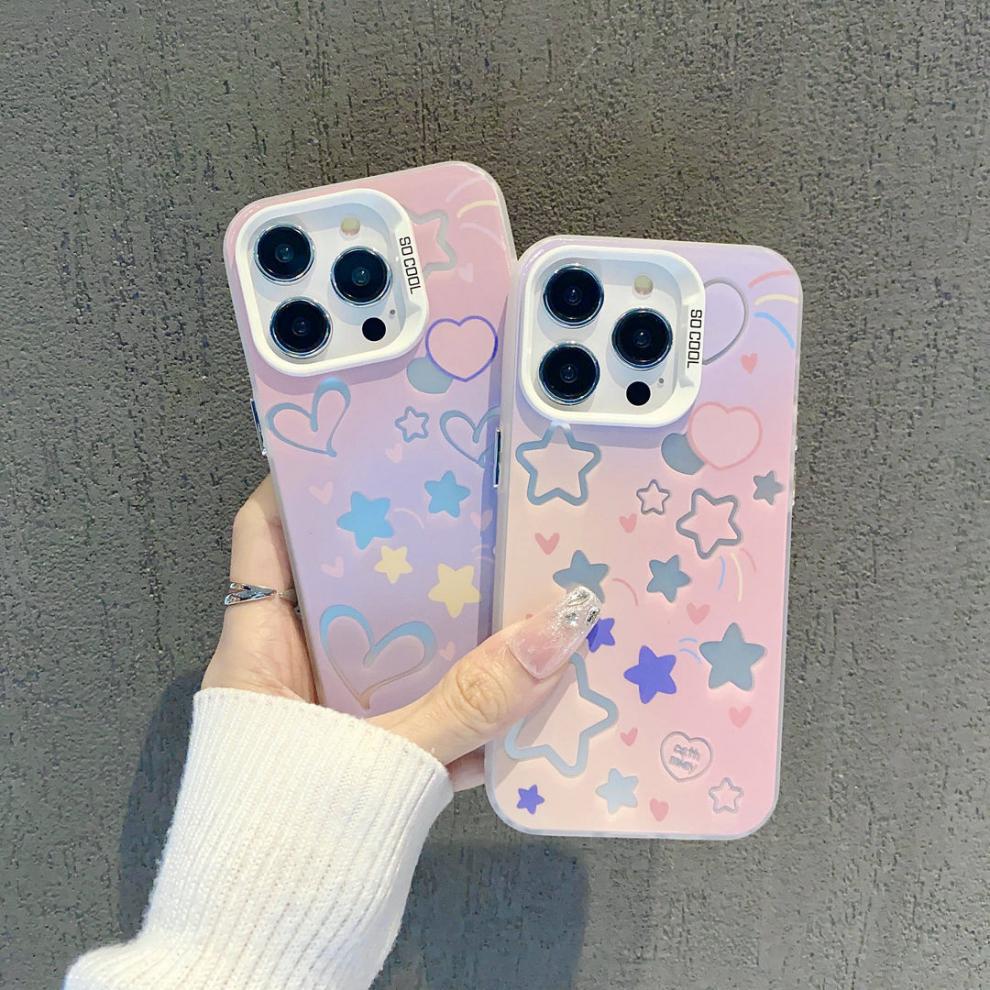 Applicable to Apple 11 mobile phone case ins wind star iphone11/11promax Huawei full screen love butterfly