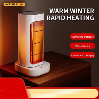 Small Desktop Space Heater Quiet Rapid Heating Hand & Foot Warmer Instant Warming Sunlight Radiator for Office Use